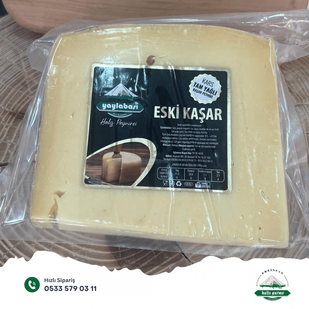 Tam Yağlı Eski Kaşar 1 KG